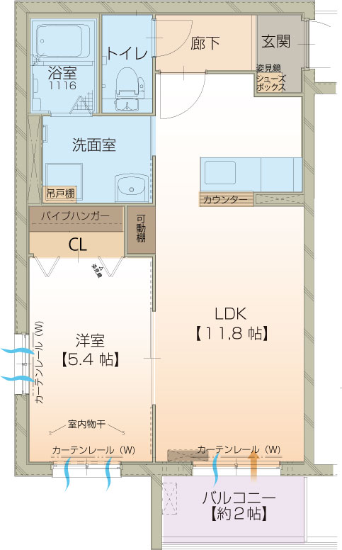 ハートフルブリーゼの間取り