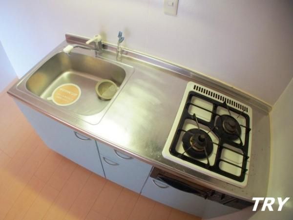 キッチン　2口コンロのシステムキッチン！