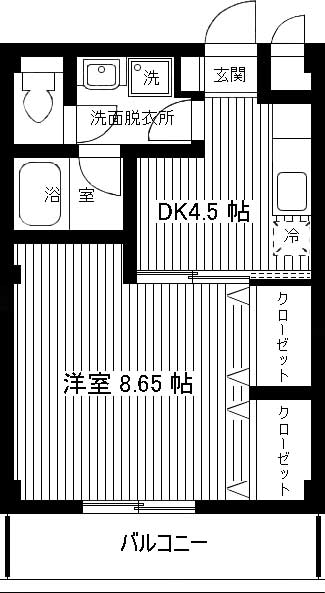 三鷹市牟礼のマンションの間取り