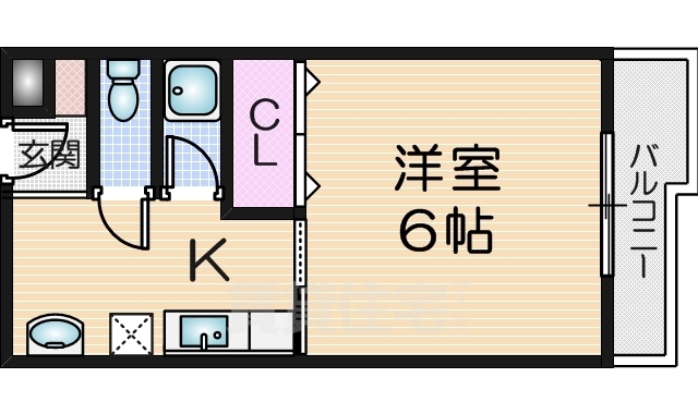 シャルル四条畷駅前の間取り