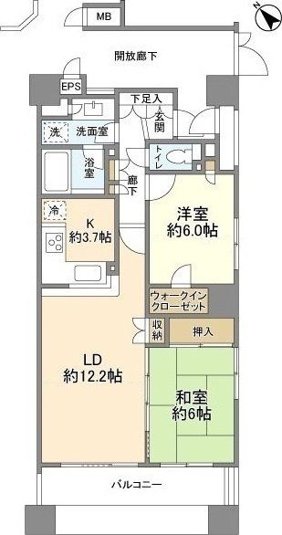 ビーズタワー橋本Ｗ棟の間取り