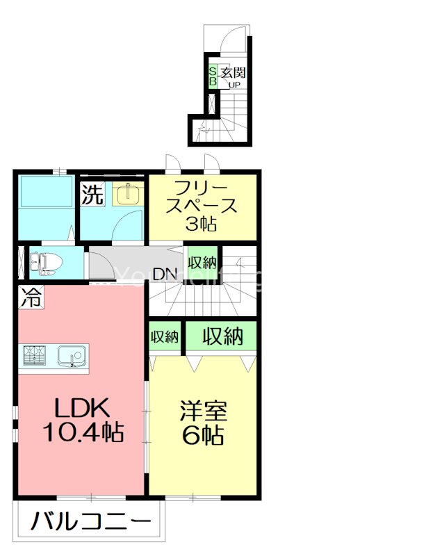 【鎌倉市今泉のアパートの間取り】