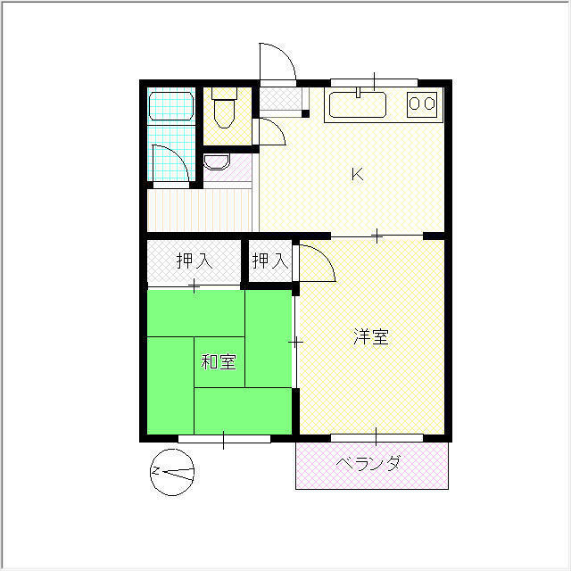 コーポ若葉の間取り