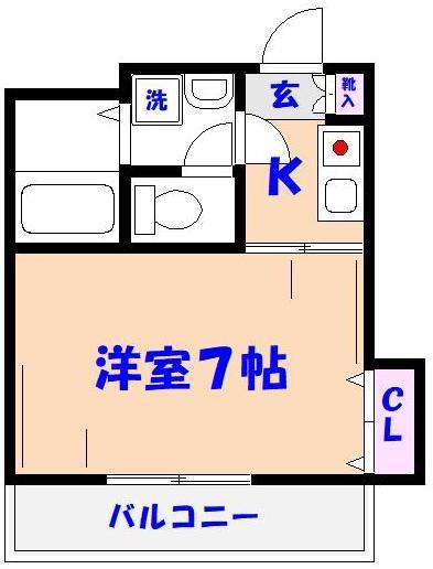 シャレー本八幡の間取り