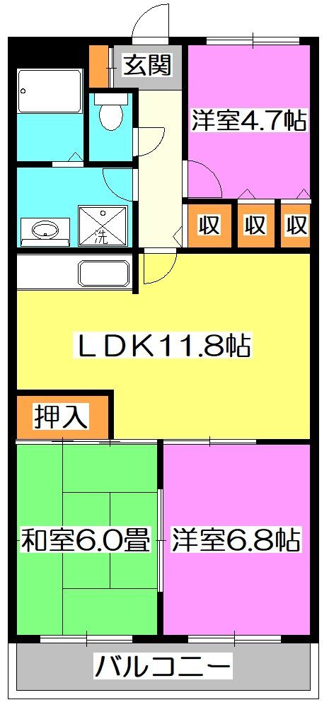 アスティーロイヤルの間取り