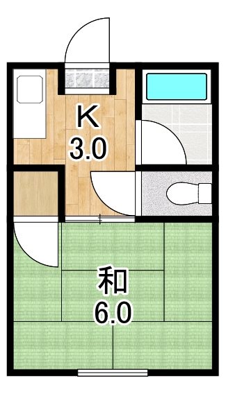 コーポ草津の間取り