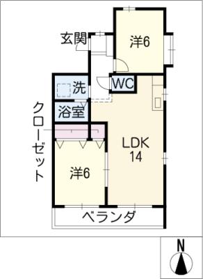 パラシオン萠の間取り