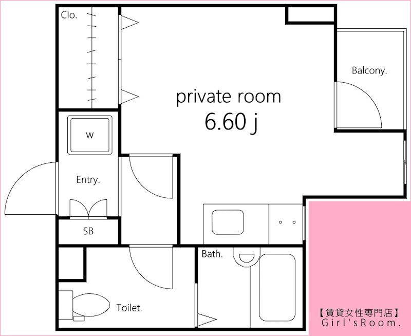 越谷市北越谷のマンションの間取り