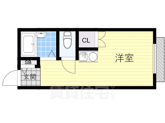 吹田市山手町のマンションの間取り