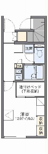 レオパレスヴェルデの間取り