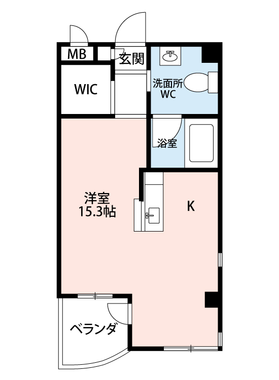 刈谷市御幸町のマンションの間取り