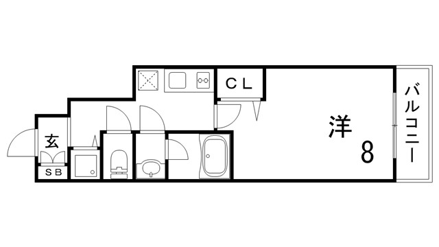 ラフィーネ神戸NorthWingの間取り