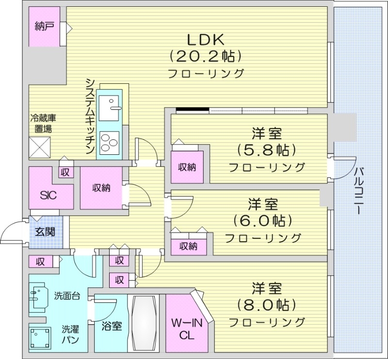 ONE札幌ステーションタワーの間取り