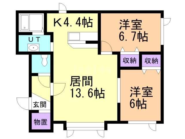 ハイツ福寿１の間取り