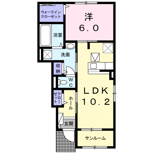 ラシエルの間取り