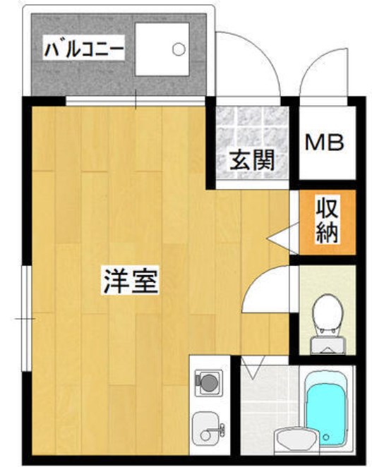 神戸市灘区稗原町のマンションの間取り