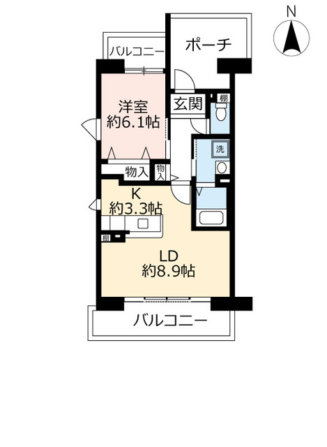 ＵＲサンヴァリエ春日丘の間取り