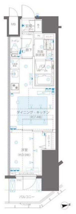 ズーム新宿御苑前の間取り