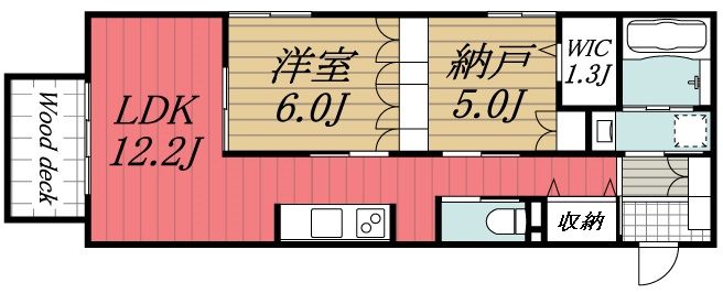 四街道市和良比のマンションの間取り