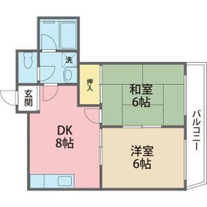 枚方市楠葉中町のマンションの間取り