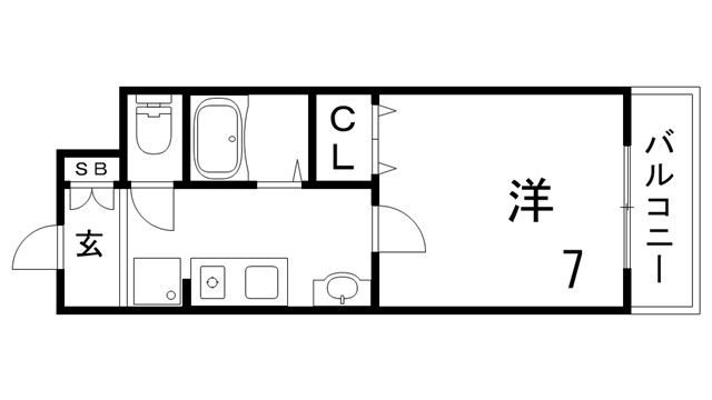 アンピエスＫの間取り