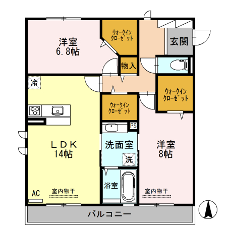 桜楓館の間取り