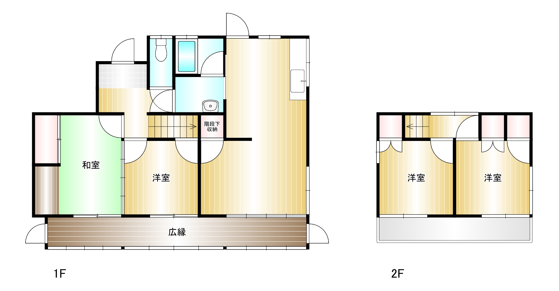 【倉敷市児島塩生戸建の間取り】