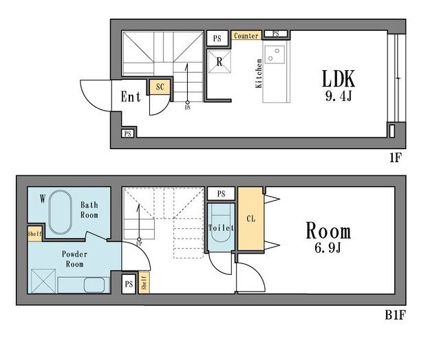 LEGALAND大井町の間取り