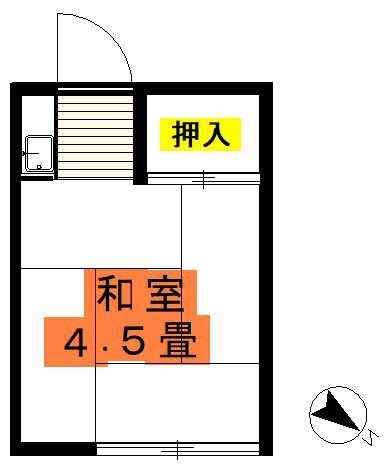 豊島区南大塚のアパートの間取り