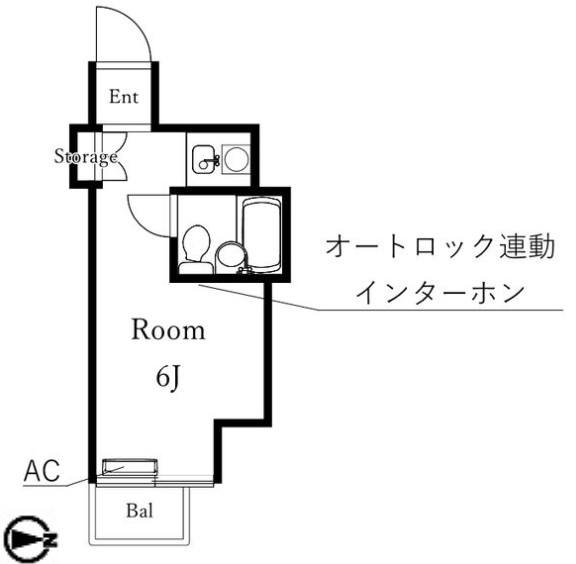 名古屋市中区栄のマンションの間取り