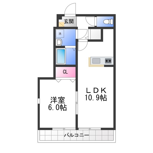 シンプルライフBの間取り