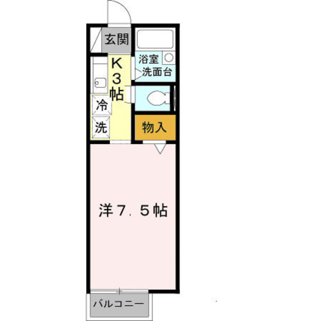 【セジュール竹田の間取り】