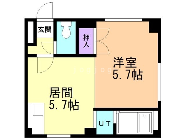 【札幌市北区麻生町のマンションの間取り】