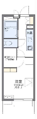 レオパレスハヅキ栄町の間取り