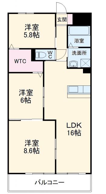 アーバンコート入場の間取り