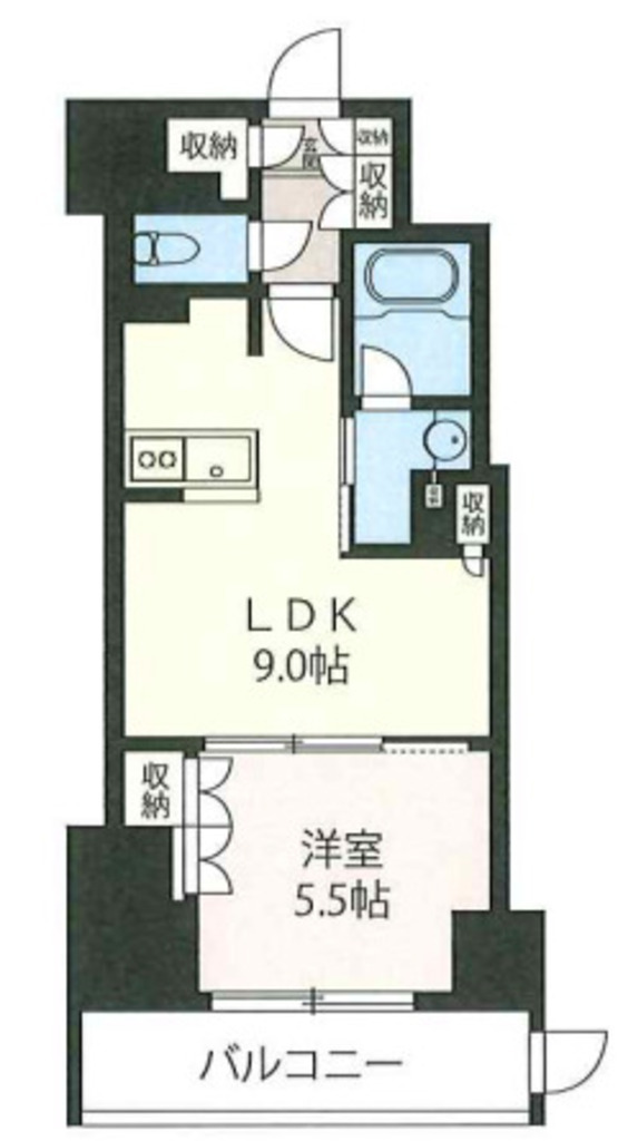 プライムメゾン市谷山伏町の間取り