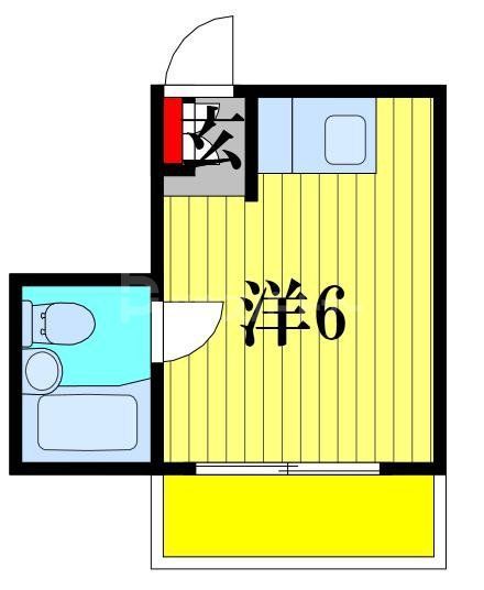 船橋市湊町のアパートの間取り