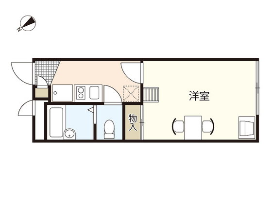 レオパレスＶｅｒｄｅ江波の間取り