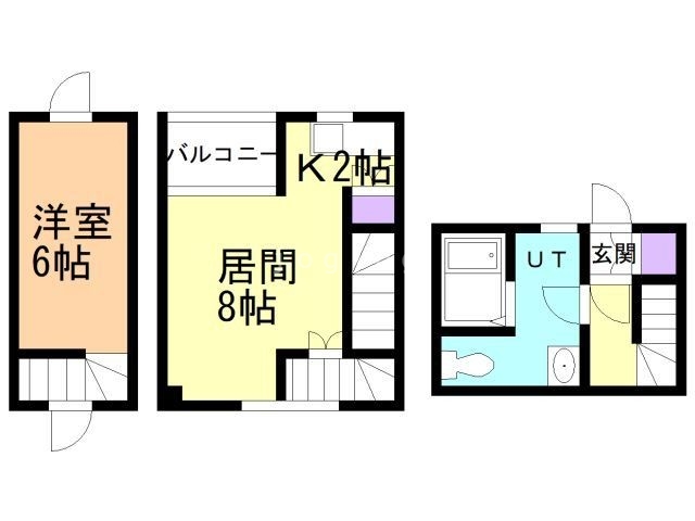 サンリバー西岡V　Ａ棟の間取り