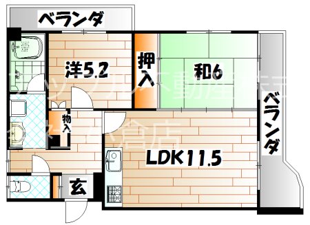 日之出ビル片野の間取り