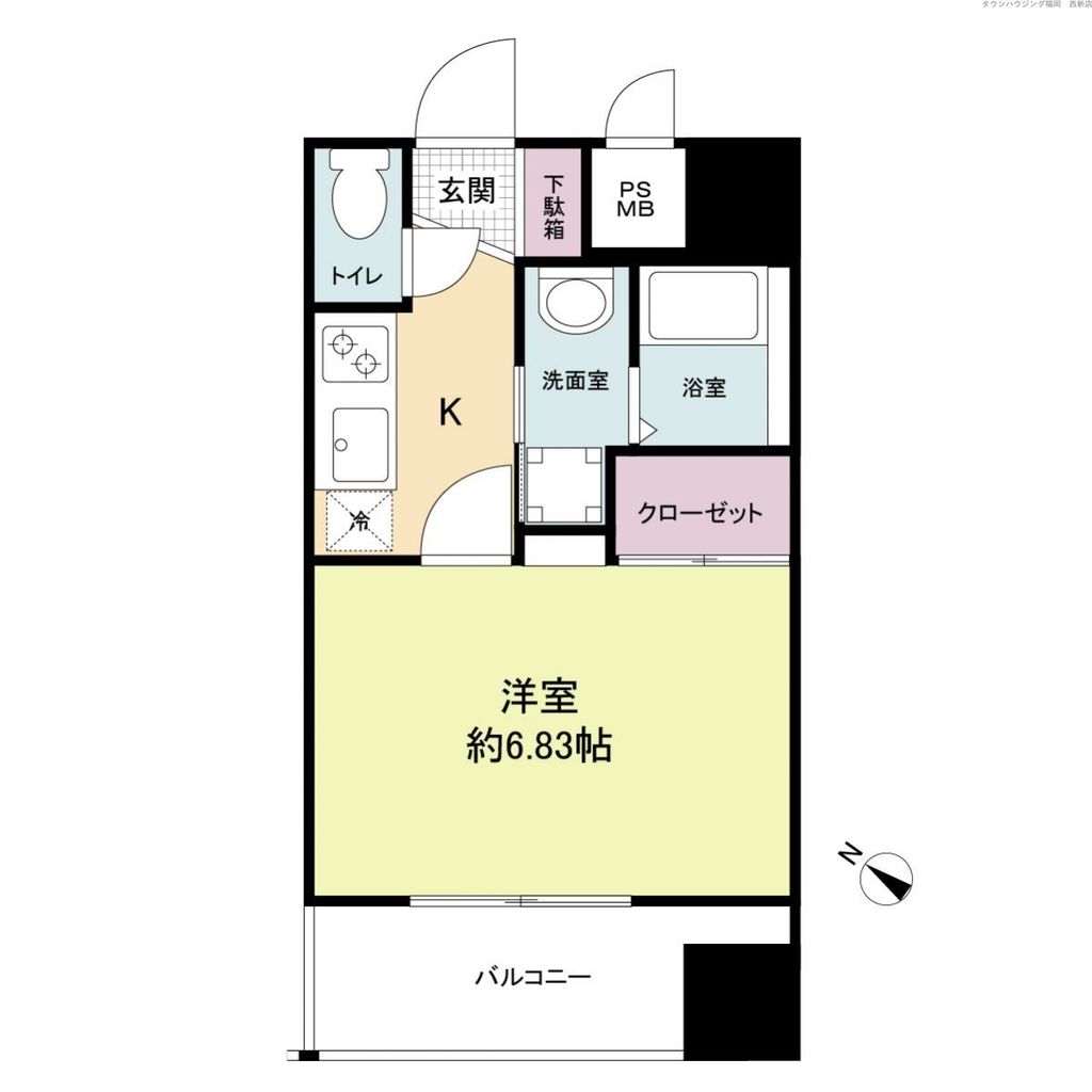 DSタワー大博通りの間取り