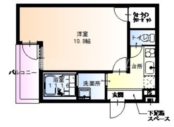 守口市八雲中町のアパートの間取り