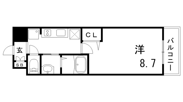 MJC神戸ハーバーウエストの間取り