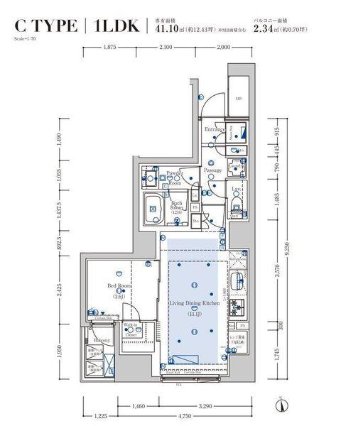 XEBEC 大手町（ジーベック大手町）の間取り