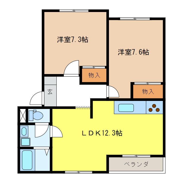 ベルエアーIIの間取り