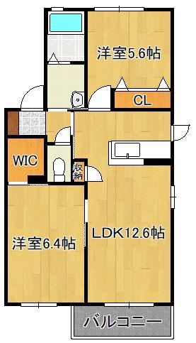 ヴィサージュ本城　Ｂ棟の間取り