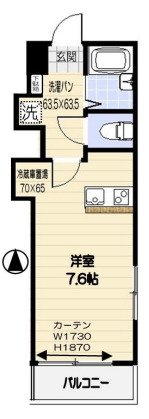 千葉県千葉市中央区寒川町３（アパート）の賃貸物件の間取り