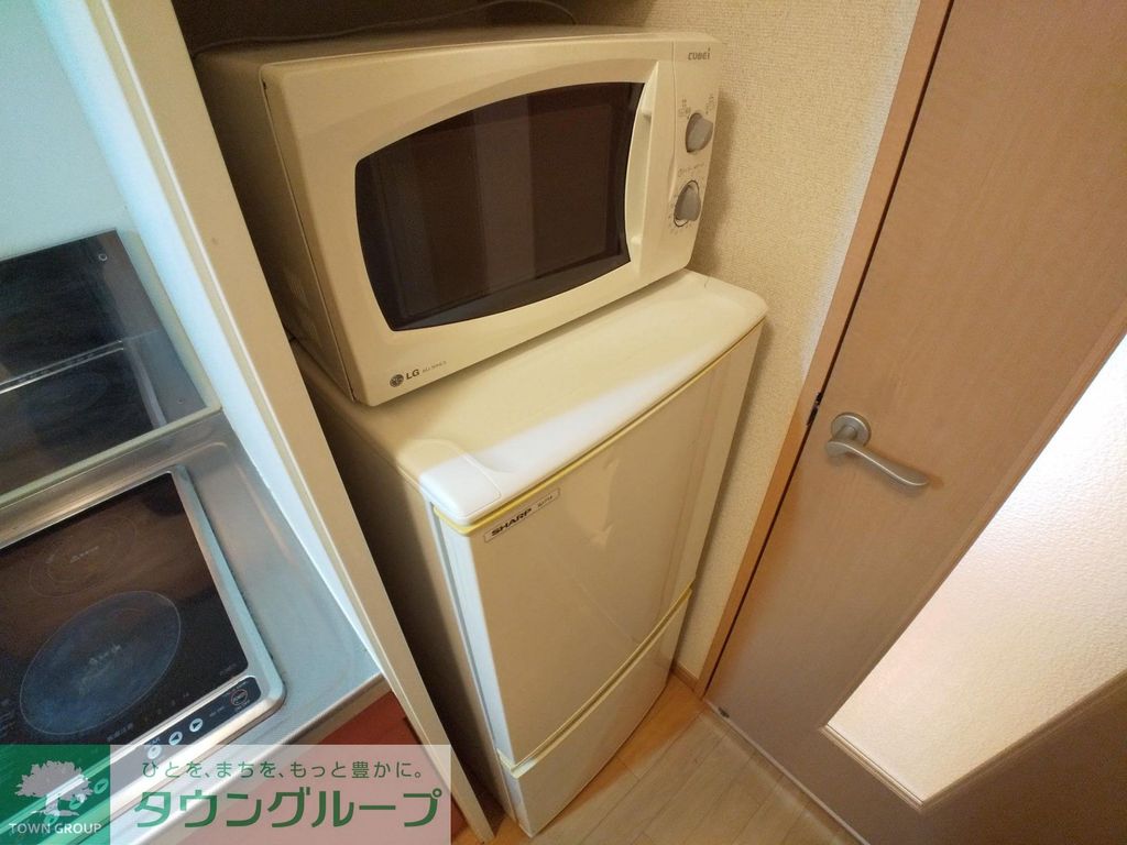 その他設備　レンジと冷蔵庫