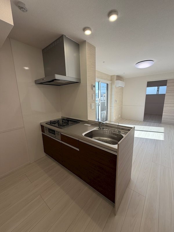 キッチン　３口システムキッチン