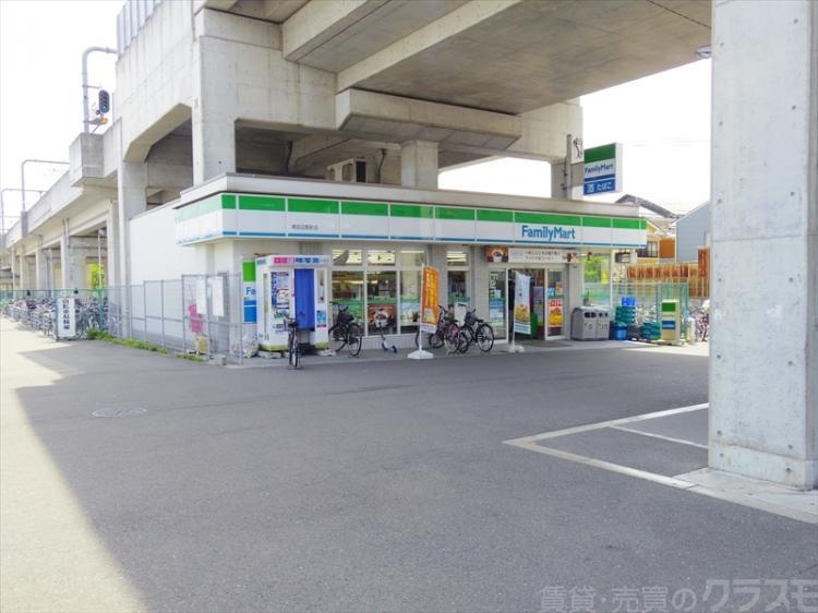 コンビニ　ファミリーマート南田辺駅前店（コンビニ）まで428m